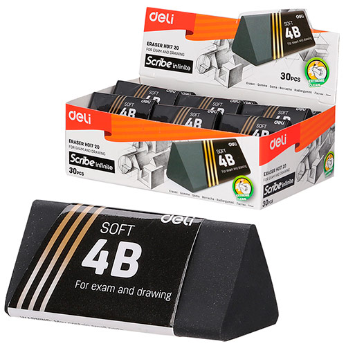 Deli Ластик черный "SCRIBE" Deli Н01720о фото