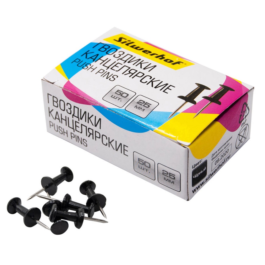 Silwerhof Кнопки канцелярские "Пешки" фото