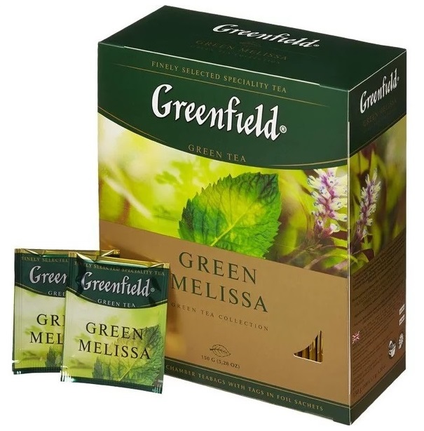 Greenfield Чай Гринфилд Green Melissa (зеленый) фото