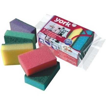 York Губка для мытья посуды (5 шт) York Maxi фото
