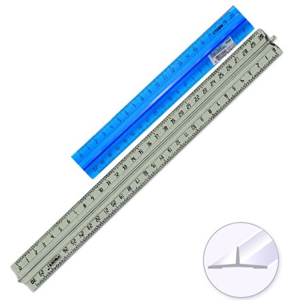 Стамм Линейка пластиковая с держателем фото