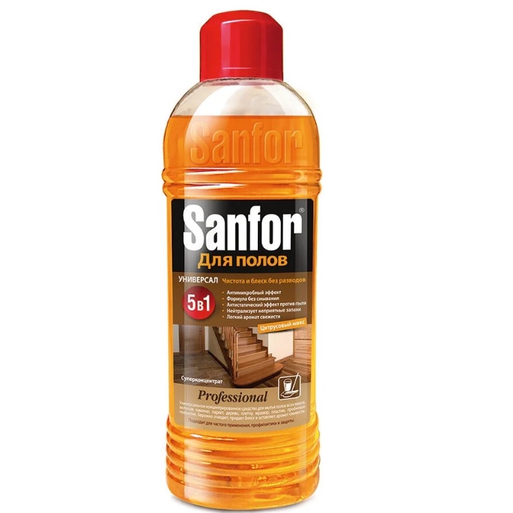 Средство моющее для пола Sanfor концентрат фото