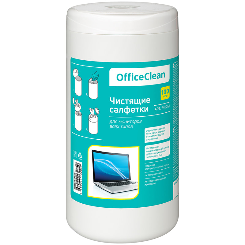 OfficeClean Bлажные салфетки универсальные OfficeClean фото