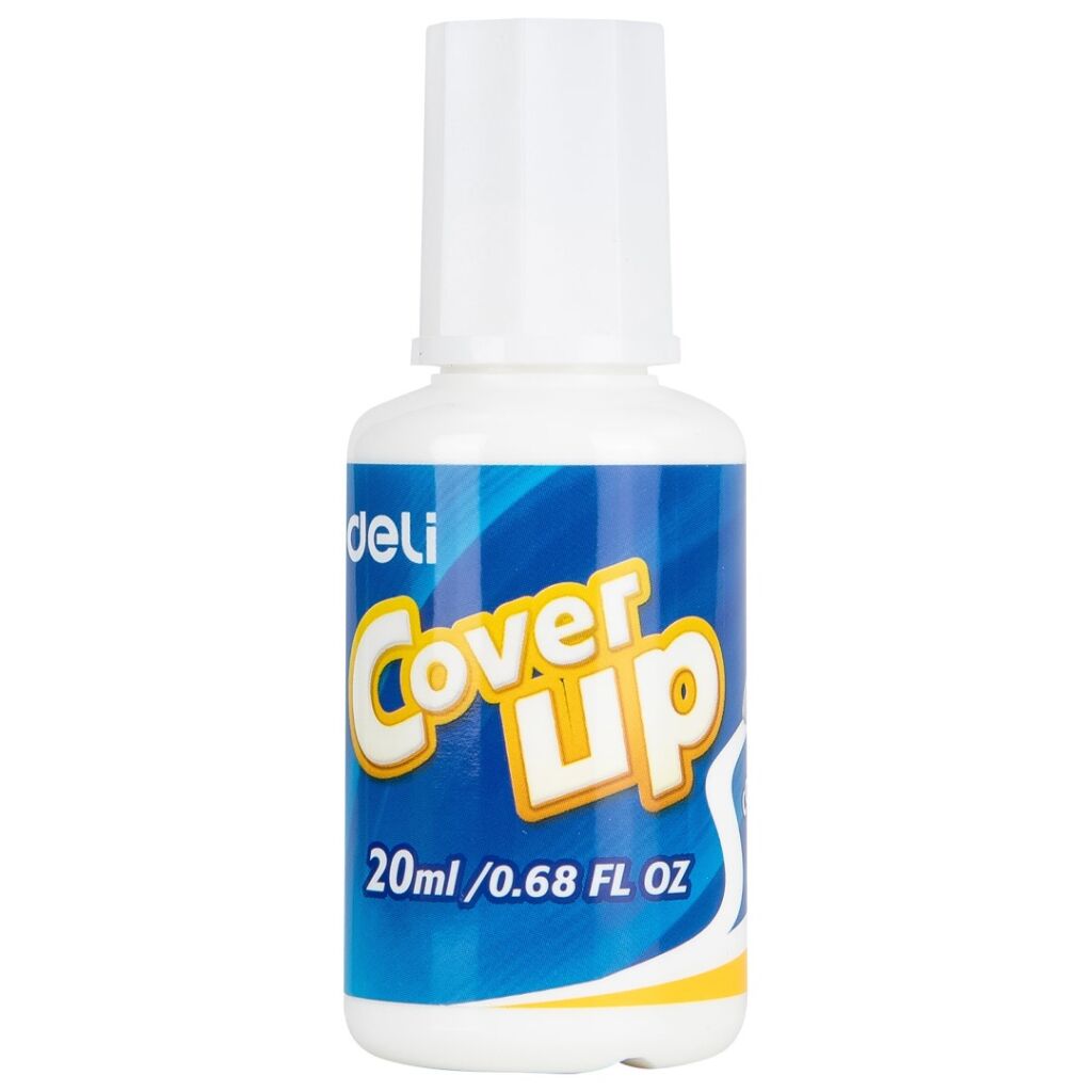 Deli Корректор 20 мл на растворителе с кисточкой Deli фото