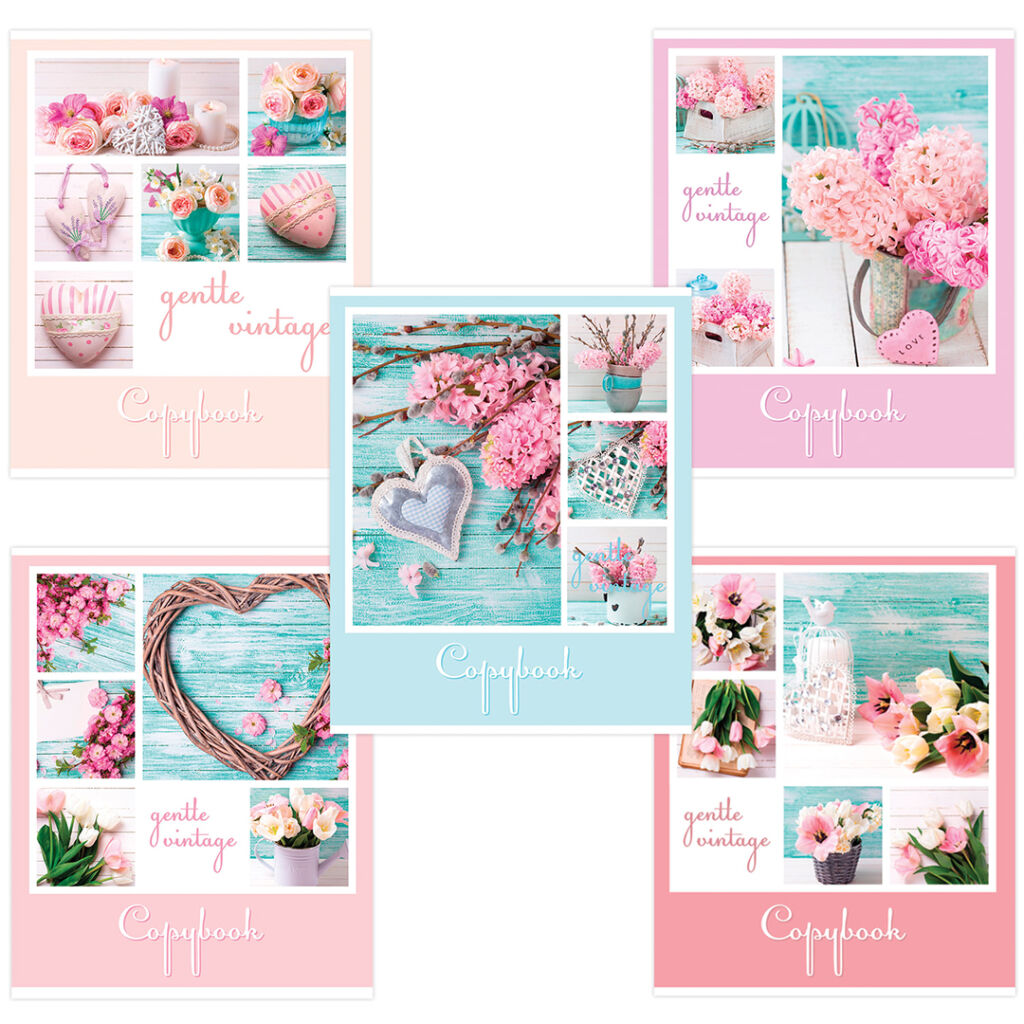 Тетрадь А5 на скобе (96 л) " Пастель" фото