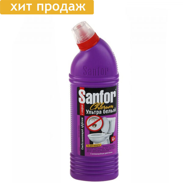 Средство чистящее для сантехники Sanfor Chlorum Ультра белый фото