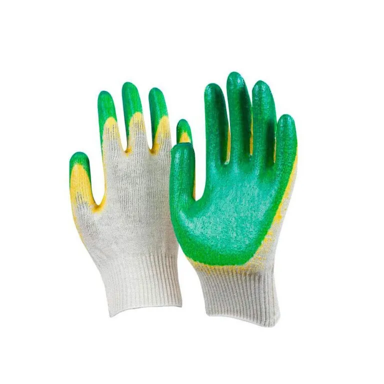 ПЕРЧАТКИ Х/Б ДВОЙНОЙ ЛАТЕКСНЫЙ ОБЛИВ 13 КЛАСС (СВС) фото