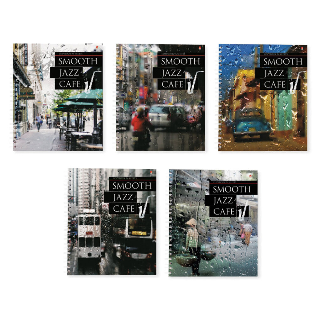 Тетрадь А5 на спирали (96 л) " Jazz Cafe" фото