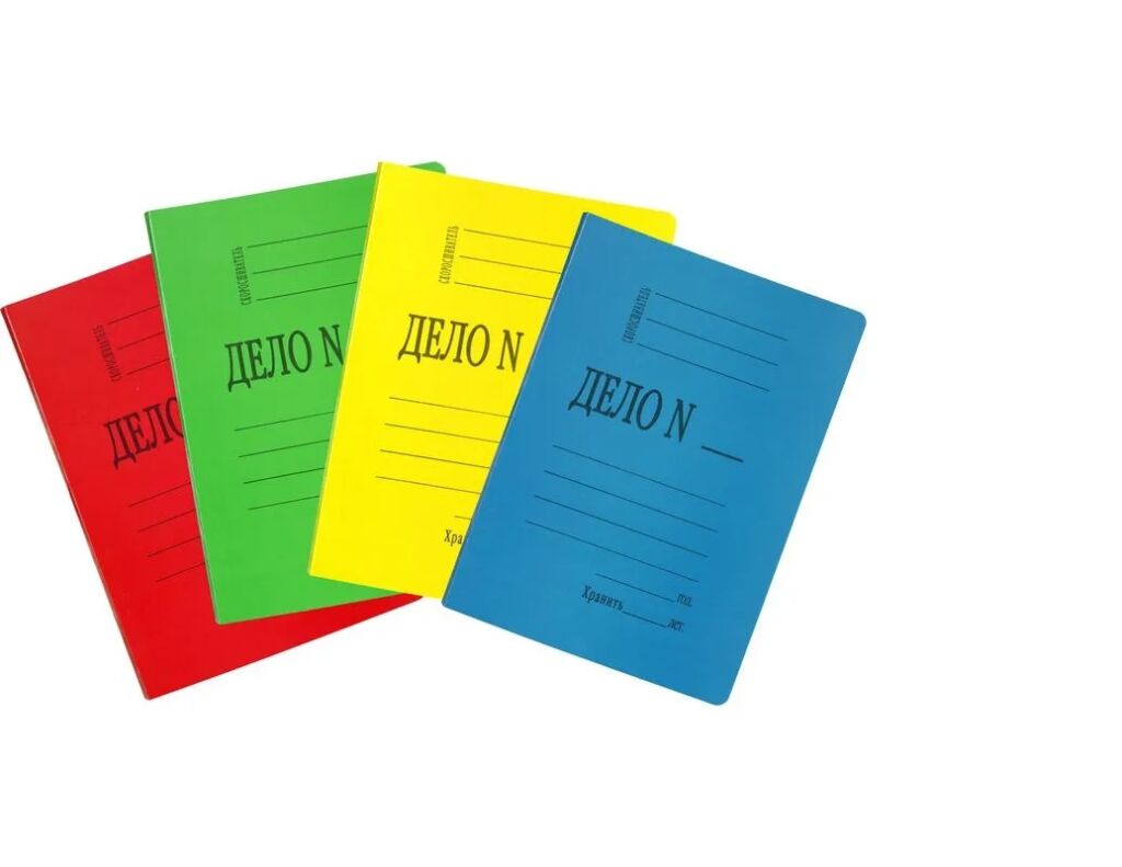 Office Space Скоросшиватель OfficeSpace "Дело" картон мелованный 300г/м2 цветные пробитый до 200 л фото