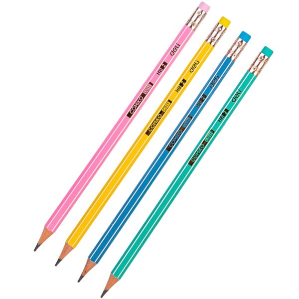 Deli Простой карандаш HB с ластиком "Comico" фото