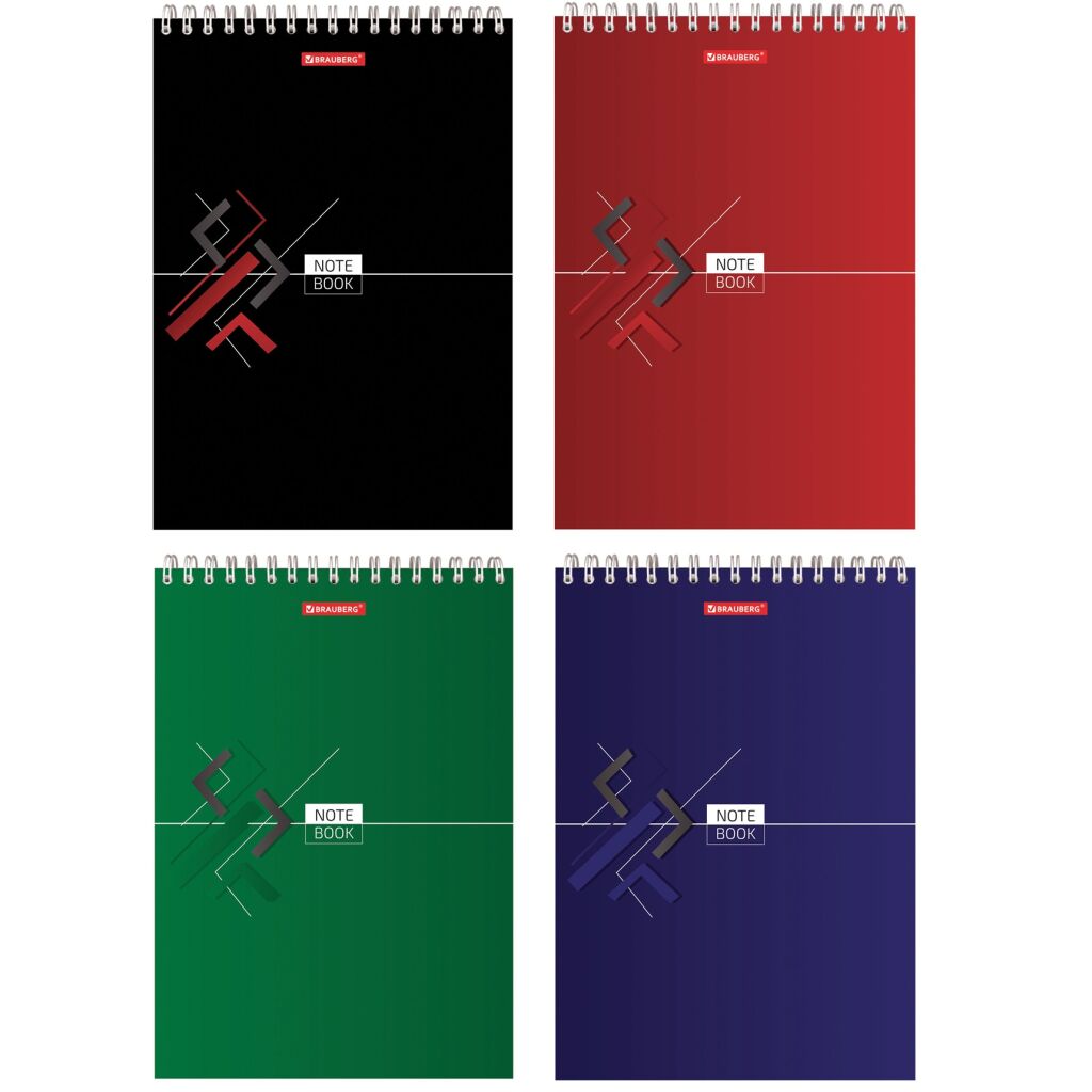 BRAUBERG Блокнот А4 на спирали с жесткой подложкой (80л) "Стиль" фото