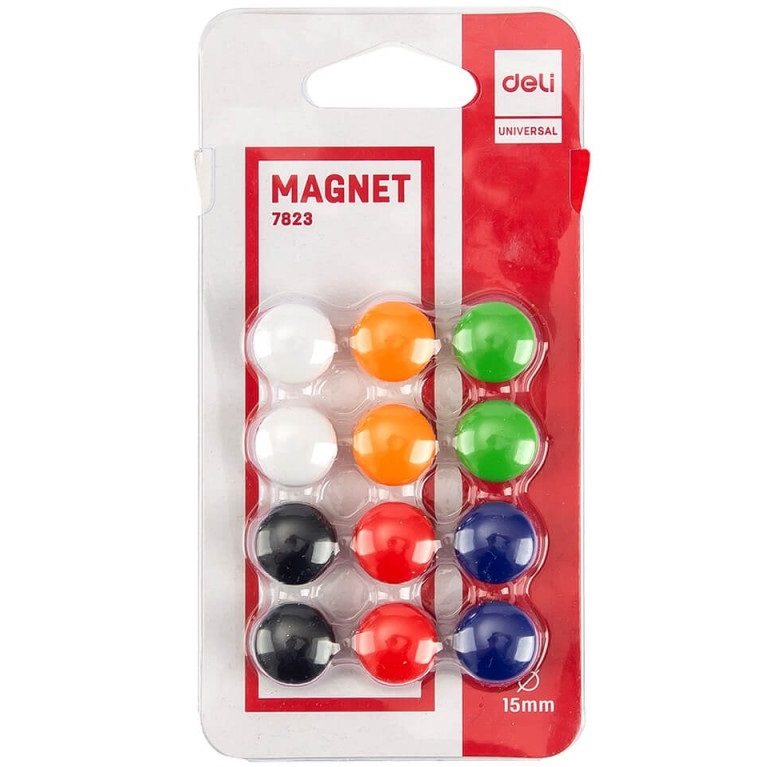 Deli Магниты для магнитно-маркерной доски 12 шт фото