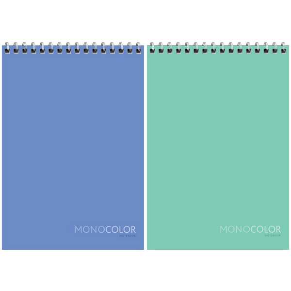 ArtSpace Блокнот А5 на спирали с жесткой подложкой (80л) "Моноколор. Pale color" фото