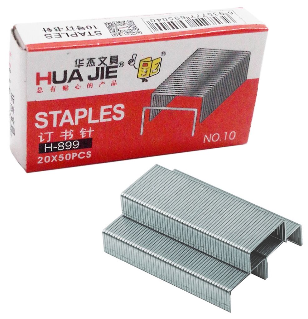 Hua Jie Скобы для степлера №10 1000 шт Hua Jie фото