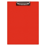 Папка планшет с крышкой и зажимом, красный
