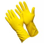 Перчатки латексные с хлопковым напылением "OfficeClean"