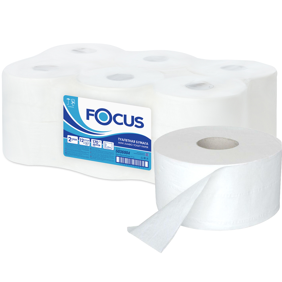 Focus Бумага туалетная Focus двухслойная для диспенсеров фото