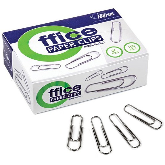 Forpus Скрепки канцелярские овальные оцинкованные фото