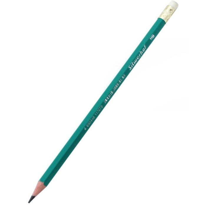 Silwerhof Карандаш пластиковый HB с ластиком фото