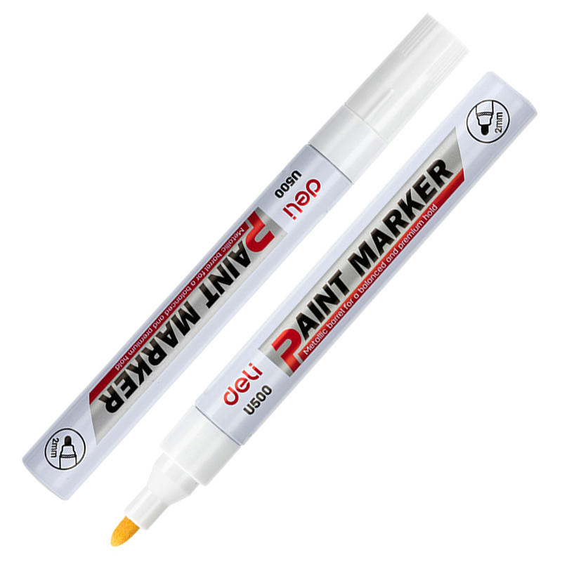 Deli Маркер-краска PAINT белый 20 мм Deli фото