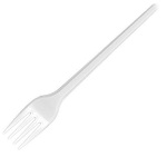 Пластиковая вилка фото