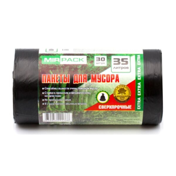 Мешки для мусора "Mirpack Extra" 35л 30шт