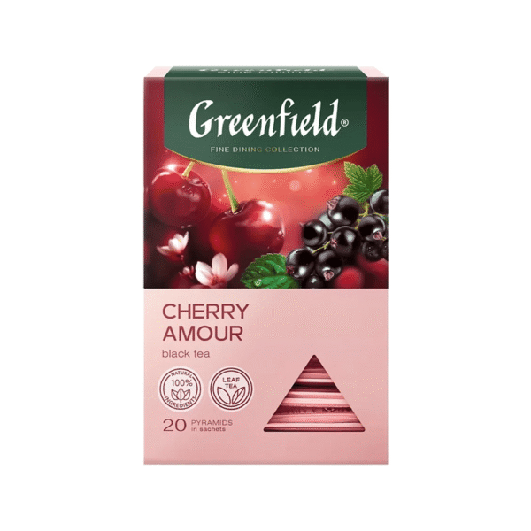 Чай "Greenfield" Cherry Amour, 20 пакетиков x 1.8 г, черный